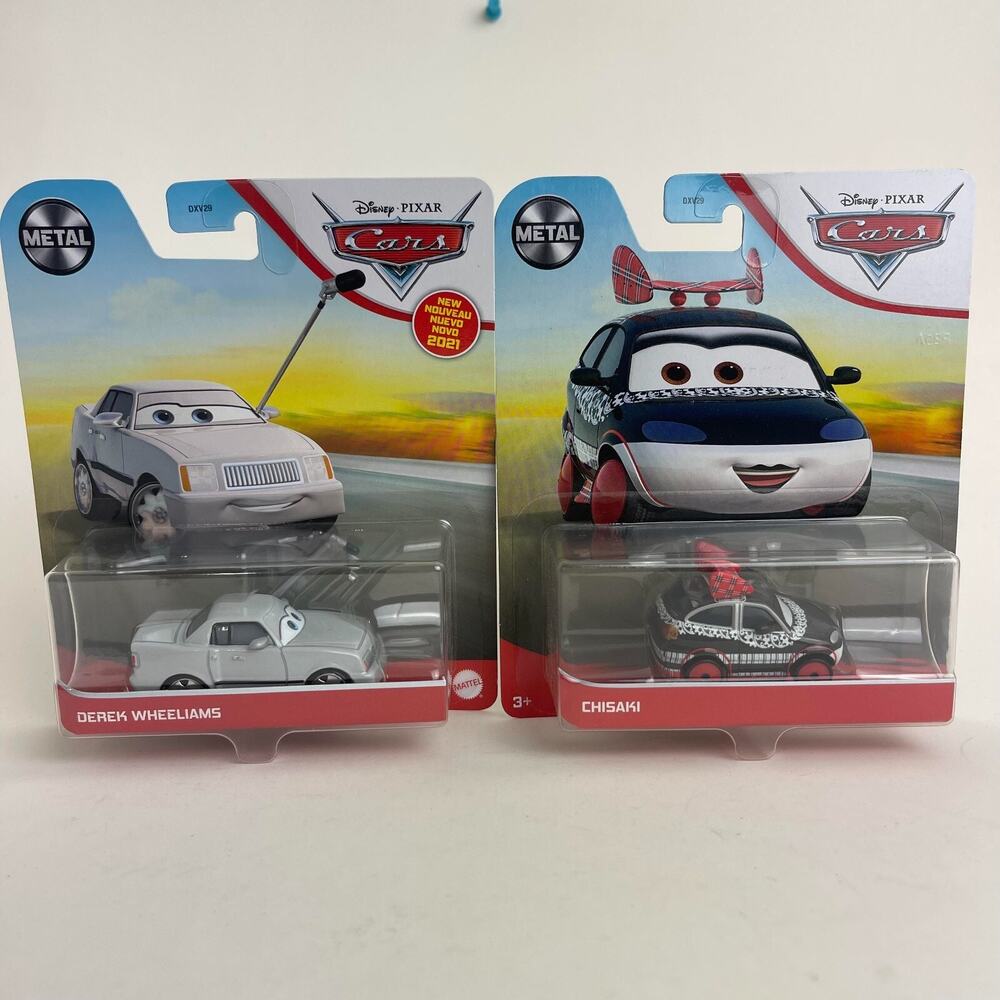 2 Disney Pixar Cars Metal Series Chisaki & Disney Pixar Cars Metal Series Derek